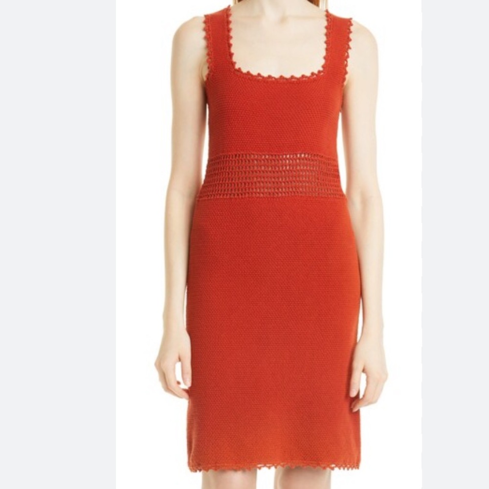 Rebecca Taylor Square Neck Tank Dress - Orange - XS - never used, great cond